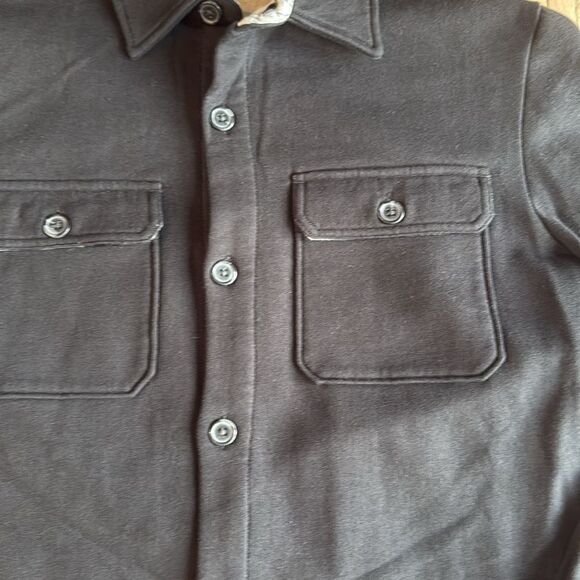 BONOBOS LIKE NEW JET BLACK SHIRT JACKET MENS SIZE LARGE - Picture 5 of 8